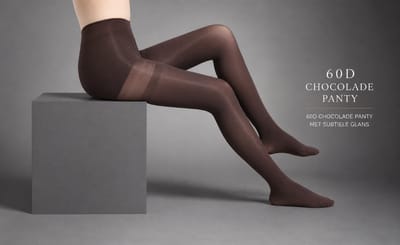 Chocoladebruine Panty Dames 60 DEN – Opaque Tights – S/M – Zijdezacht & Comfortabel – Luxe Pasvorm