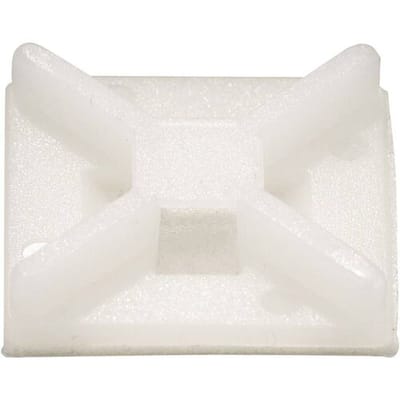 TRU COMPONENTS Bevestigingssokkel Lijmen 543234 Bundel-Ø (bereik) 17 mm (max) 4-voudige invoeging Transparant 50 stuk(s)