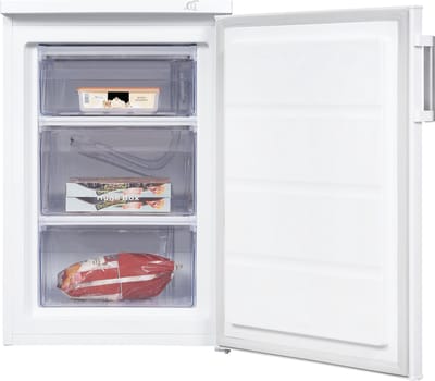 Exquisit GS81-H-010DW - Vriezer Tafelmodel - RVS Handgreep - 3 Laden - 85 Liter - 40dB - Wit