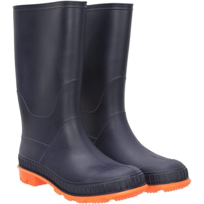 Mountain Warehouse Kinder/Kinder effen Wellington Laarzen (Gebrande sinaasappel)