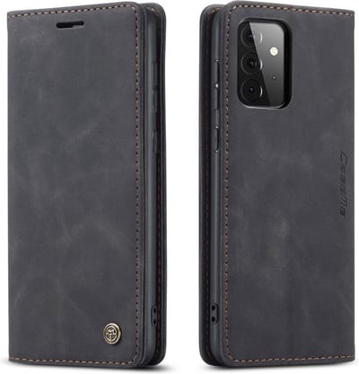 CaseMe Book Case - Samsung Galaxy A72 Hoesje - Zwart
