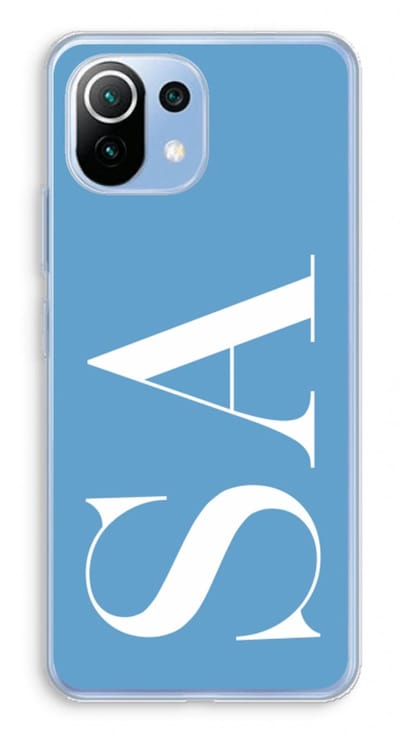 Gepersonaliseerd - Case Company® - Hoesje geschikt voor Xiaomi Mi 11 Lite hoesje - Monogram N°2 - Soft Cover Telefoonhoesje - Bescherming aan alle Kanten en Schermrand