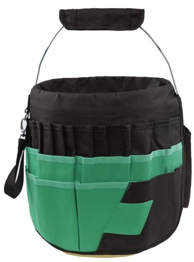 Allecto - Bucket Tool Organizer - Tool Organizer - Duurzaam en veelzijdig - Groen - Opbergzak - Perfect voor klussen - 1.5 liter
