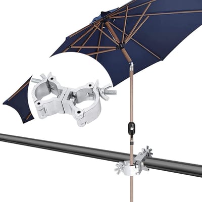 Balkonparapluklem - Parasolhouder - Schaduw Creëren - Onverwoestbaar Duurzaam - Universeel Geschikt - Zwart
