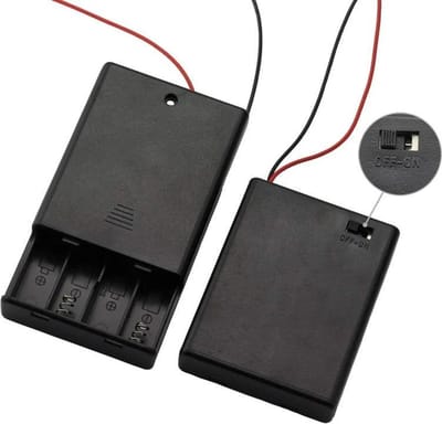 OTRONIC® 4x AAA batterijhouder met uit/aan schakelaar (6V)