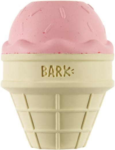 Bark i-squeak cone ijsje super chewer rubber roze / bruin 22x14x89 cm >10 kg