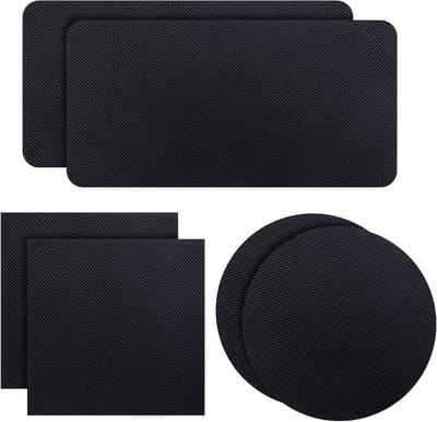 Trampoline Reparatieset met 6 Stuks Zelfklevende Patches voor het Herstellen van Gaten en Scheuren in Trampoline Matten, Geschikt voor Diverse Stijlen en Maten