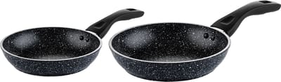 Westinghouse 2-delige Koekenpannenset – Ø 20 & 24 cm – Inductie – Black Marble