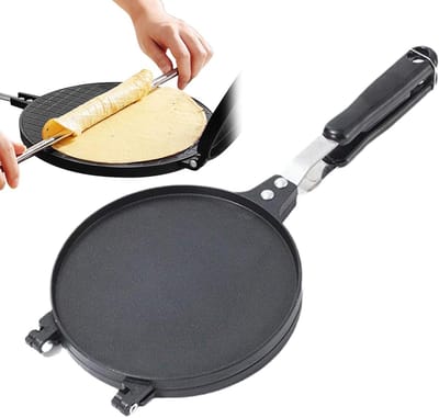 Wafelmaker Kegels - IJskegel Vorm - Desserts Maken - Gelijkmatige Verwarming - Klein - Zwart