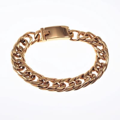 Gourmet Armband Heren - Stalen Goudkleur - Schakelarmband