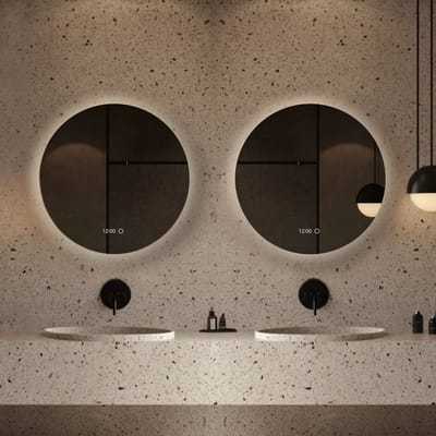 Lumoire® Badkamerspiegel Met Verlichting - Set van 2 - Wandspiegel – 60CM - Rond