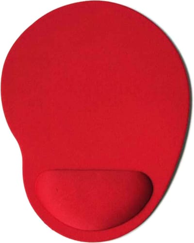 New Age Devi - Muismat - Traagschuim Pols Ondersteuning - Ergonomische Muismat - Rood