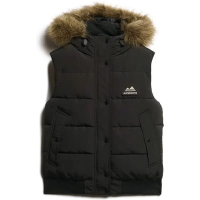 Superdry - Everest bodywarmer van imitatiebont - Dames - Gilets