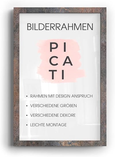 Fotolijst Puzzel - Posterlijst - Wanddecoratie - Speciaal voor puzzels - 49 x 36 cm - Roestbruin
