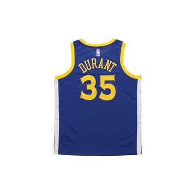 Nike Kevin Durant Golden State Warriors Basketbalshirt, Fan Editie, Nummer 35 Heren Tops Blauw 864475-496 M yellow