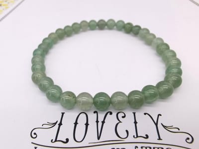 Armband – Edelsteen – Groene Aventurijn - 8mm Kralen - 22 cm - Werking - stress gerelateerde klachten zoals hoofdpijn en migraine verlichten.