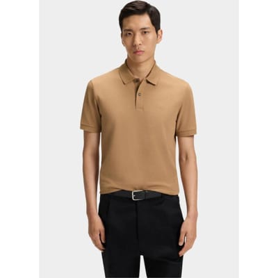 BOSS Black Polo korte mouw Beige Pallas 10241531 01 50468362/260