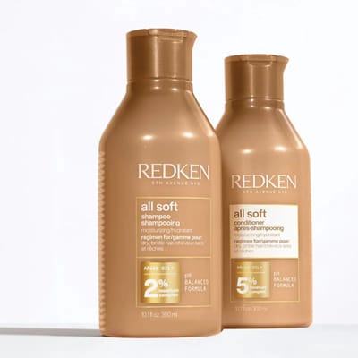 Redken All Soft Shampoo - 3 x 300 ml - Voordeelverpakking