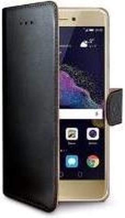 Celly Wally Bookcase hoesje - Geschikt voor Huawei P8 Lite/ Honor 8 Lite - Kunstleer - Pasjeshouder - Zwart