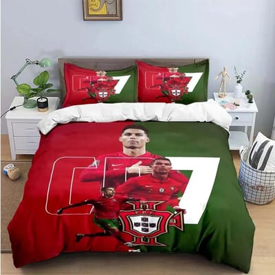 Cristiano RonaldoO Beddengoed Collectie Dekbed Collectie Eenpersoons Tweepersoons Bed King Size Bed Collectie Slaapkamer Jongens Volwassenen Dekbedovertrek Kussensloop AU Single140x210cm