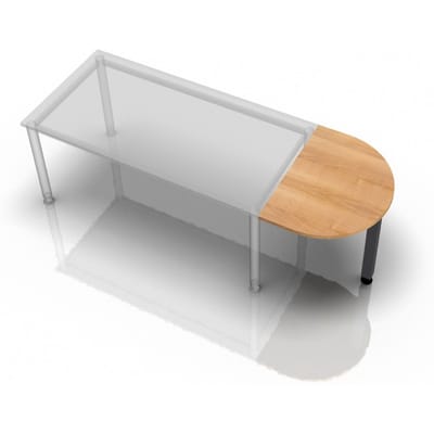 XBA60 G - Aanschuiftafel 60x80 Walnoot