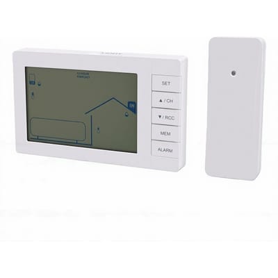 Weerstation met Binnen Buiten Thermometer Hygrometer 330ft Afstandsbediende Sensor 1 tot 24 Uur Voorspelling Alarm Kalender LCD