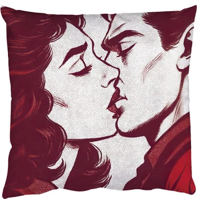 Sierkussens - Kussentjes Woonkamer - 50x50 cm - Kussen - Personen - Retro - Bordeaux