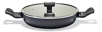 Aluminium Stoofpan Zwart 24 cm - Perfect voor Koken en Braden