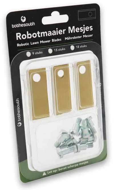 To the South® Robotmaaier Mesjes titanium geschikt voor Etesia ETM105 - 3 stuks