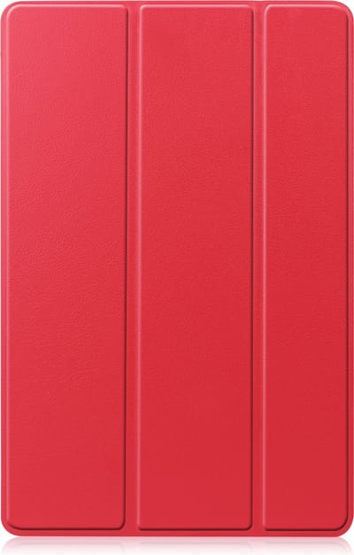 Hoesje - Geschikt voor Samsung Galaxy Tab S8 - Dun & Stevig - Trifold Bookcase - Hard Cover - Hardcover Book Case - Tablet Hoes - Rood