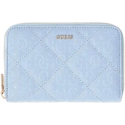 GUESS portemonnee Libby SLG Zip Around Wallet Cream White crème