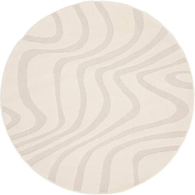 AFK Living - Rond design tapijt met reliëf NAYA