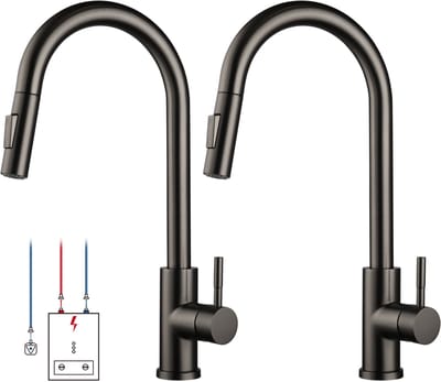 Oraymin 2x Keukenkraan Lage Druk Uittrekbaar - 360° Draaibaar - Geschikt voor Boiler