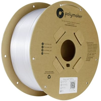 Polymaker PB01044 Filament PETG Hittebestendig, Hoge treksterkte 1.75 mm 3000 g Helder PolyLite™ 1 stuk(s)