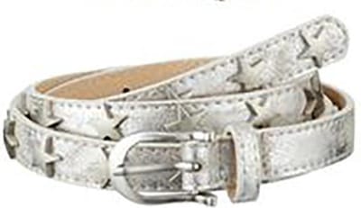 Damesriem Fashion - Zilver Metallic met Sterren - 85 cm