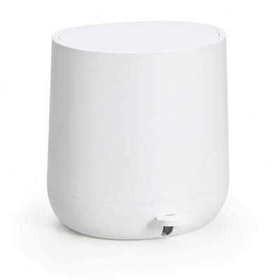 Pedaalemmer 5L Wit – Soft Close – Compact Design – Kunststof – 25,5 x 26,5 x 23,9 cm – Moderne Prullenbak voor Badkamer & Toilet