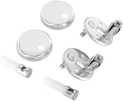 Toiletbril Scharnierset - Zitkussenset Schroeven - Toilet Reparatie - Roestvrij Staal - 2 Stuks - Verchroomd