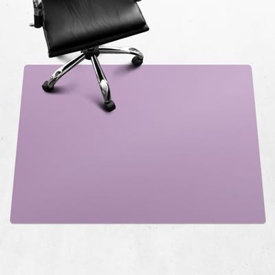 Wallfluent - Vloerbeschermer Pastellelie - 140x100 cm - Lichtpaars Vloerbeschermer Bureaustoel - Rechthoekig - Vloerbeschermer Tapijt-Stoel Mat-Kantoordecoraties - Koele en donkere kleuren