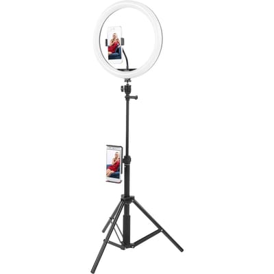 12       Anneau lumineux LED à intensité variable Lumière d'appoint pour photographie avec trépied pour maquillage vidéo studio