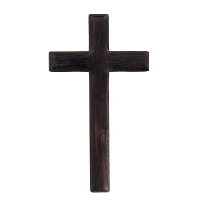 Cosensi- Wandkruis Massief Eiken - Wandmontage - Decoratie - Cadeau voor Vormsel/Communie - Religieuze Sfeer - Duurzaam Hout - Muurkruis