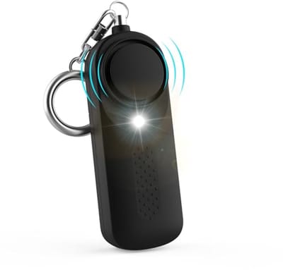 Persoonlijk Alarm Sleutelhanger 130 dB - Veiligheid Alarm voor Kinderen, Vrouwen en Ouderen met LED Licht