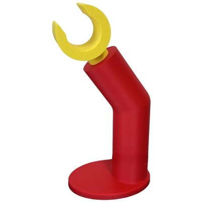 Model Hoofdtelefoonstandaard Computer Hoofdtelefoonhanger Figuurtjes Desktop Creatieve Standaard Plank Accessoires Miniaturen Decor Handwerk yellow