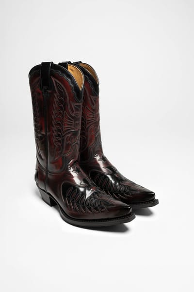 Sendra 2720 CUERVO WEST Westernlaarzen voor heren Rood Zwart - 43 EU