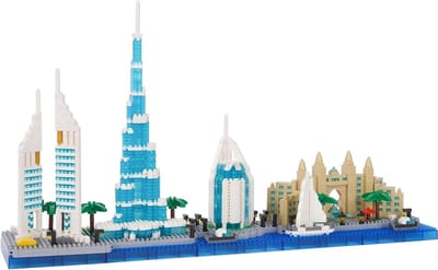 Bouwblokken Set - Mini Bricks - Architectuur Nabouwen - Bekende Gebouwen - 2220 Stukjes - Dubai