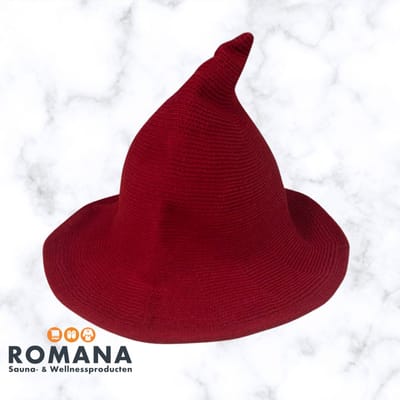 Romana Products - Heksen Saunahoed - Sauna Accessoires - Sauna Muts - Rood