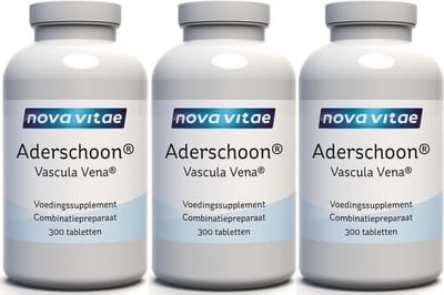 Nova Vitae - Aderschoon - 900 tabletten - ondersteunt bloedvaten en circulatie met vitaminen, mineralen en kruiden.