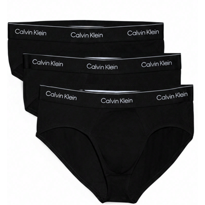 Calvin Klein Hip brief 3-pack, zwart, TM6 DTM WB, heren XS