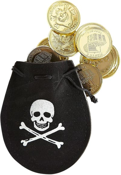 Piratentasje Met 12 Goudstukken