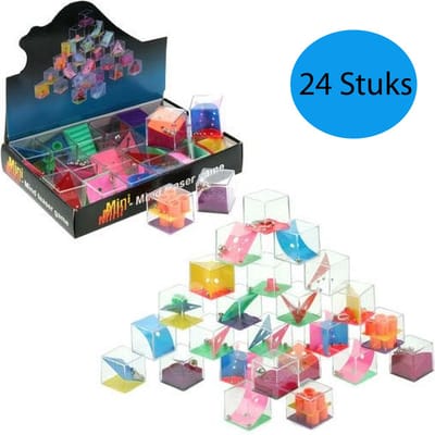 Geduldspelletjes Kubus 24 STUKS - Uitdeelcadeaus - Traktatie cadeaus - Uitdeelcadeautjes voor kinderen