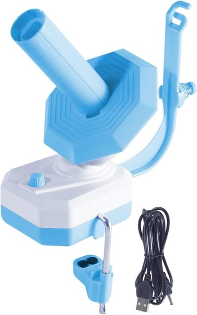 Elektrische Garen Winder - Garen Wikkelmachine Automatisch - Garen Organiseren - Instelbare Spanning Snelheid - 1 Stuk - Blauw